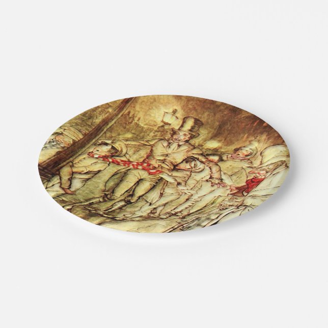 Arthur Rackham - A Christmas Carol - Street Paper Plates (Angled)