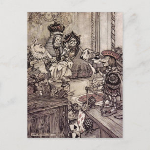 Arthur Rackham Alice In Wonderland Postcard