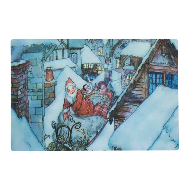 Arthur Rackham Christmas Eve Art Placemat (Front)
