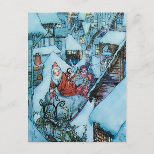 Arthur Rackham Christmas Eve Art Postcard