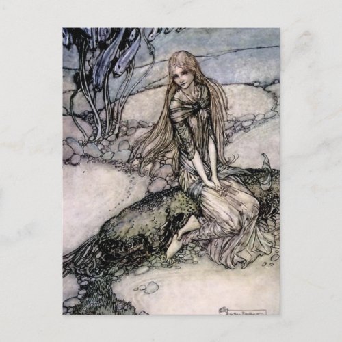 Arthur Rackham Fairy Art from Undine Postcard