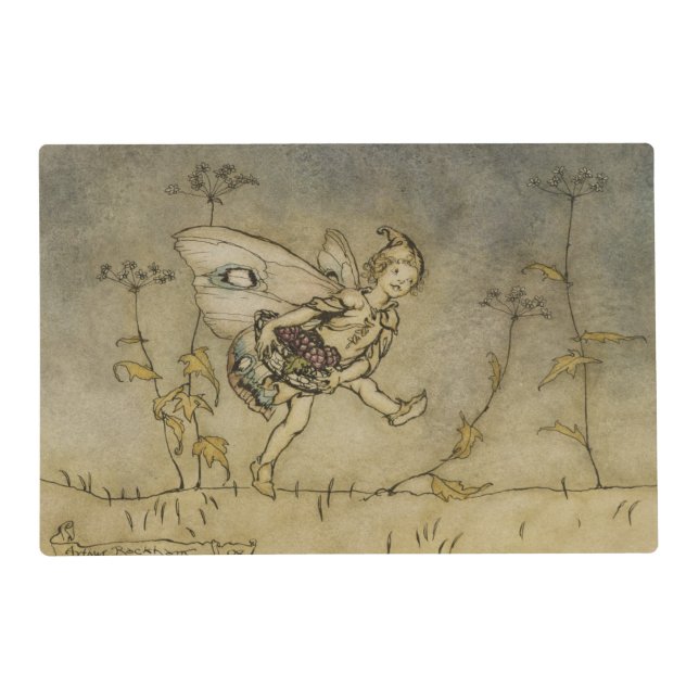 Arthur Rackham | Fairy, illustration from 'A Midsu Placemat (Front)