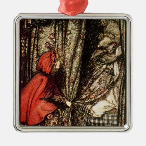 Arthur Rackham  Little Red Riding Hood Metal Ornament