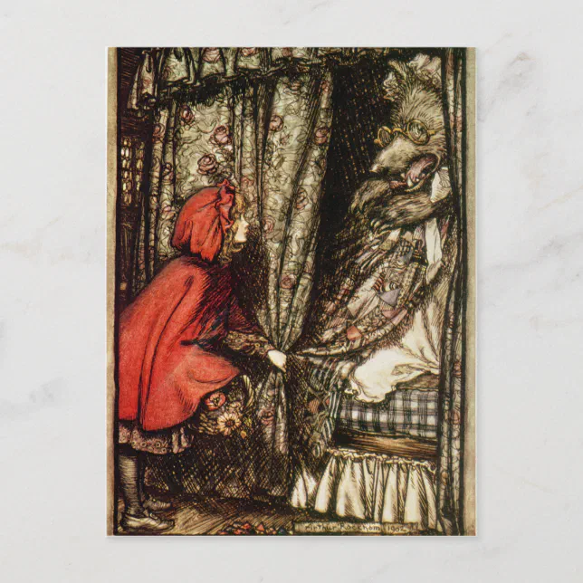 Arthur Rackham Little Red Riding Hood Postcard Zazzle