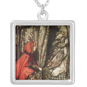 Arthur Rackham   Little Red Riding Hood Silver Plated Necklace
