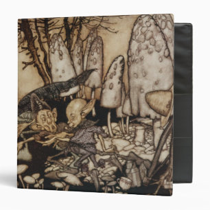 Arthur Rackham Peter Pan in Kensington Gardens 3 Ring Binder