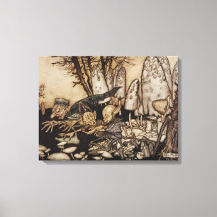 Arthur Rackham   Peter Pan in Kensington Gardens Canvas Print