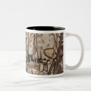 Arthur Rackham Peter Pan in Kensington Gardens Two-Tone Coffee Mug