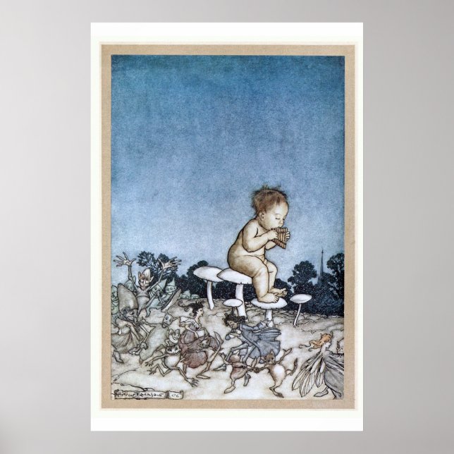 Arthur Rackham - Peter Pan Kensington Gardens 1906 Poster (Front)