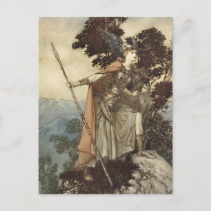 Arthur Rackham Richard Wagner Brünnhilde Viking Postcard