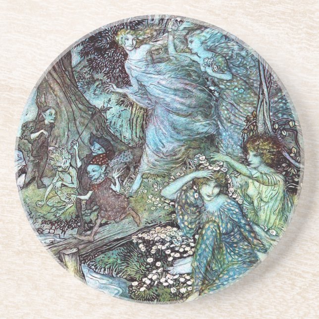 Arthur rackham sandstone coaster (Front)