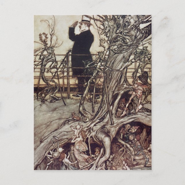 Arthur Rackham | The Kensington Gardens are in Lon Postcard (Front)