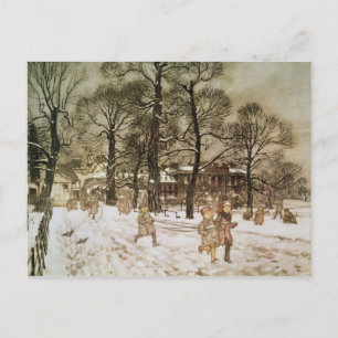 Arthur Rackham Winter in Kensington Gardens from Postcard