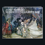 Arthur Rackham's Shakespeare Vintage Art Calendar<br><div class="desc">This lovely calendar features the vintage art of Arthur Rackham from his illustrations of Shakespeare's plays. Soft focus, as drawn by Rackham, with vibrant colors and whimsical lines. A beautiful gift for theater lovers, English teachers, or anyone who appreciates the Bard.</div>
