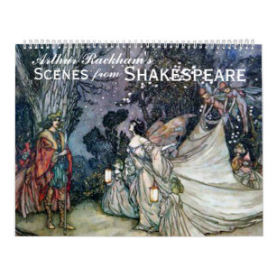 Arthur Rackham's Shakespeare Vintage Art Calendar