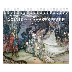 Arthur Rackham's Shakespeare Vintage Art Calendar