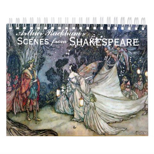 Arthur Rackhams Shakespeare Vintage Art Calendar