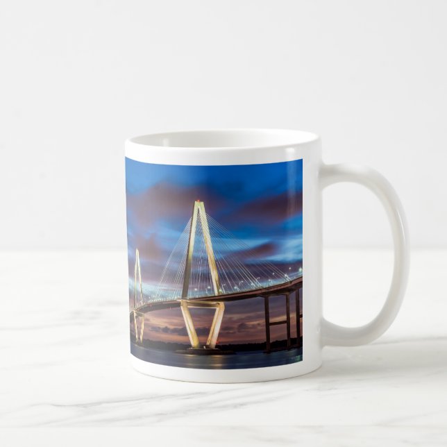 Arthur Ravenal Bridge at Night Coffee Mug (Right)
