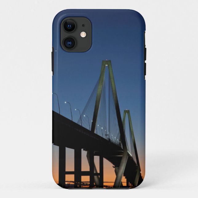 Arthur Ravenel Jr. Bridge at Dusk Case-Mate iPhone Case (Back)