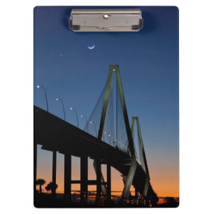 Arthur Ravenel Jr. Bridge at Dusk Clipboard