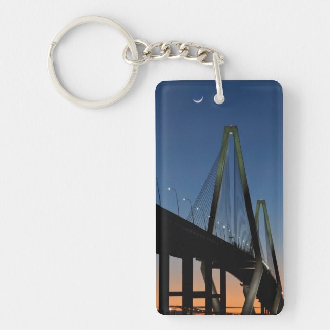 Arthur Ravenel Jr. Bridge at Dusk Keychain (Front)