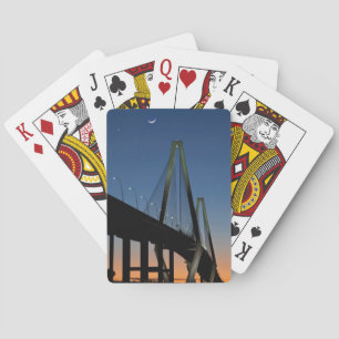 Arthur Ravenel Jr. Bridge at Dusk Poker Cards