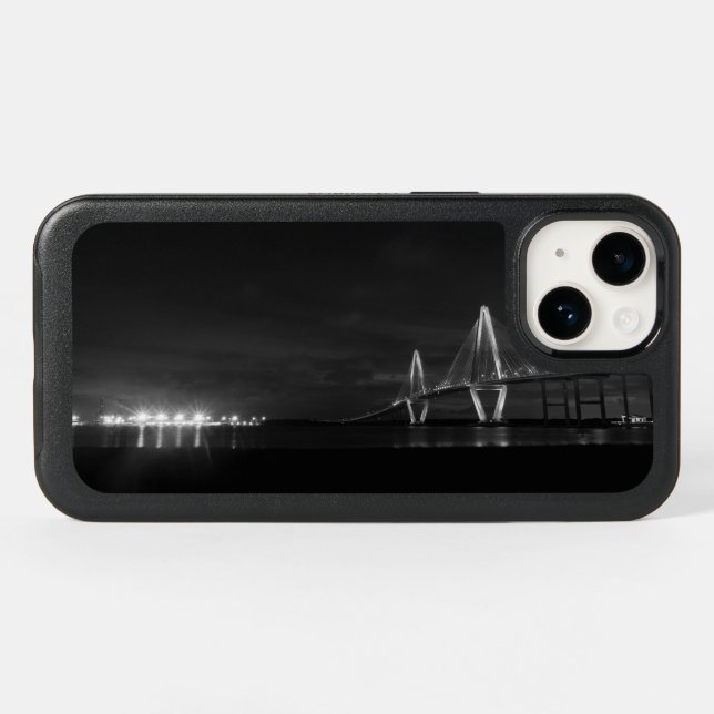 Arthur Ravenel Night Pano Grayscale Otterbox iPhone Case (Back Horizontal)
