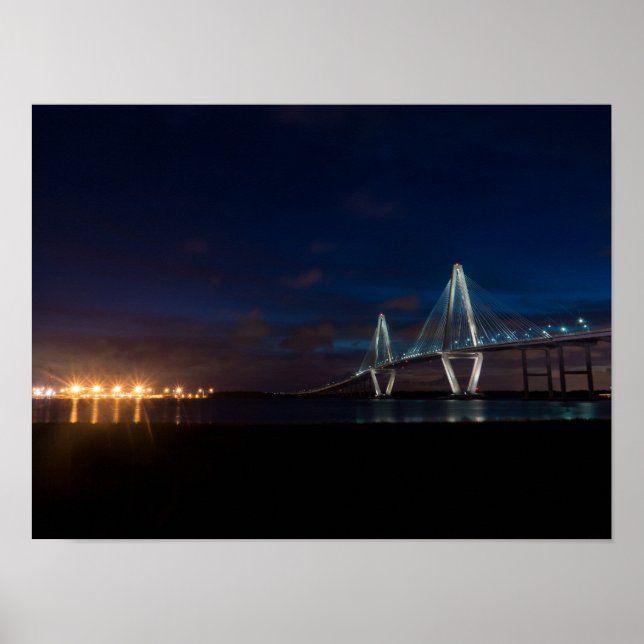 Arthur Ravenel Night Pano Poster (Front)