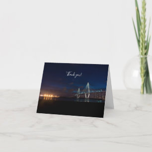 Arthur Ravenel Night Pano Thank You Card