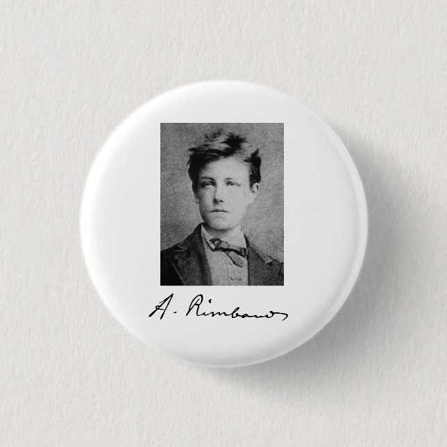 Arthur Rimbaud Button (Front)