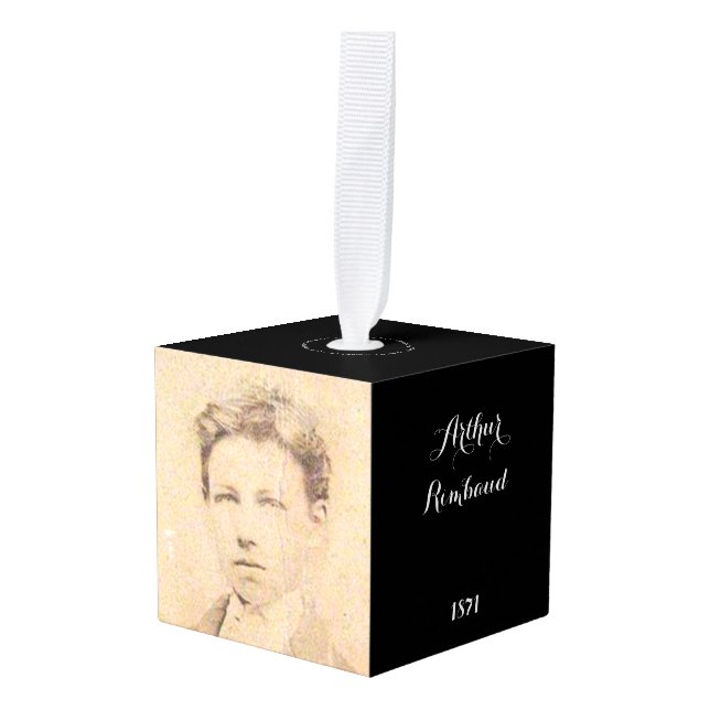 Arthur Rimbaud  Cube Cube Ornament (Front Angled)