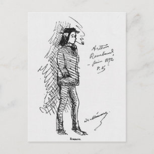 Arthur Rimbaud June 1872 Postcard