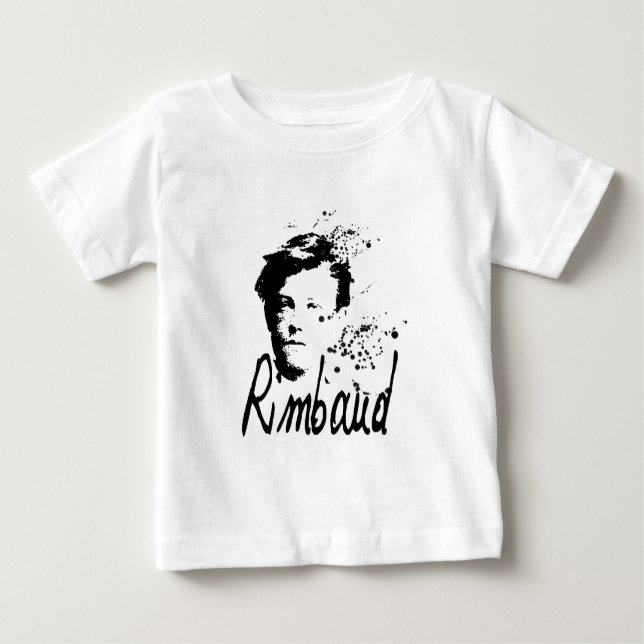 ARTHUR RIMBAUD portrait Baby Tee (Front)