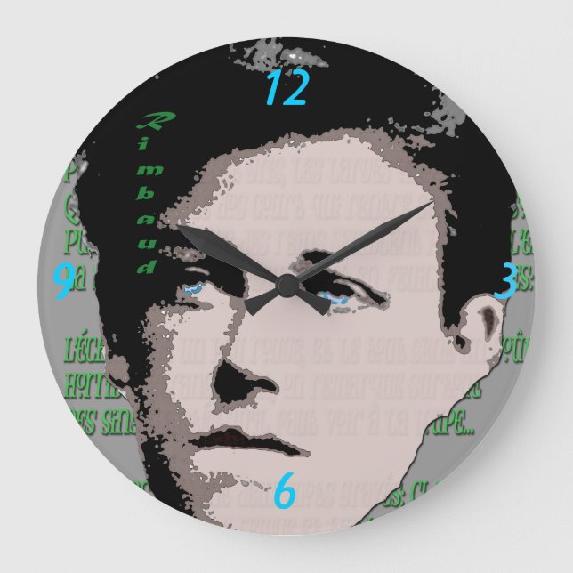 Arthur Rimbaud Wall Clock (Front)