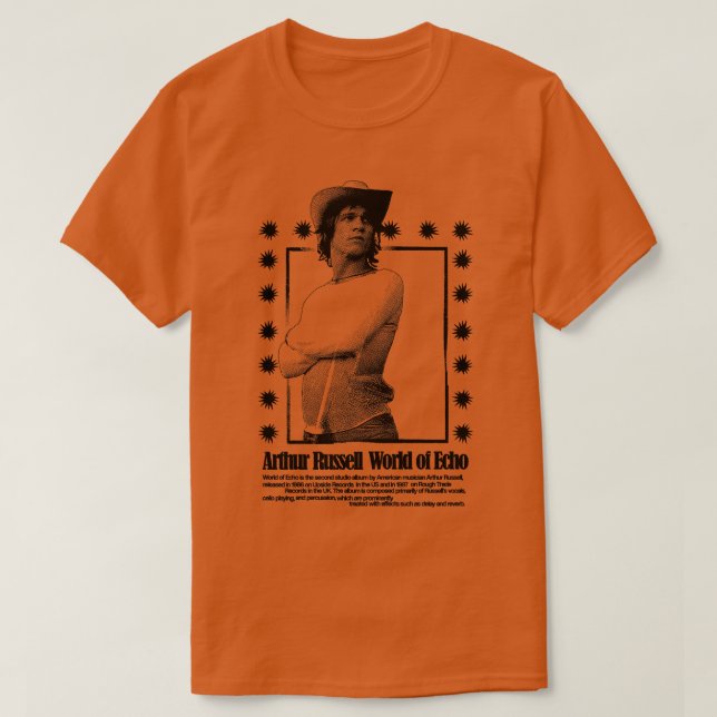 Arthur Russell World of Echo T-Shirt (Design Front)