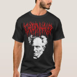 Arthur Schopenhauer DeathMetal Style Philosophy De T-Shirt<br><div class="desc">Arthur Schopenhauer DeathMetal Style Philosophy Design  .Philosophy</div>