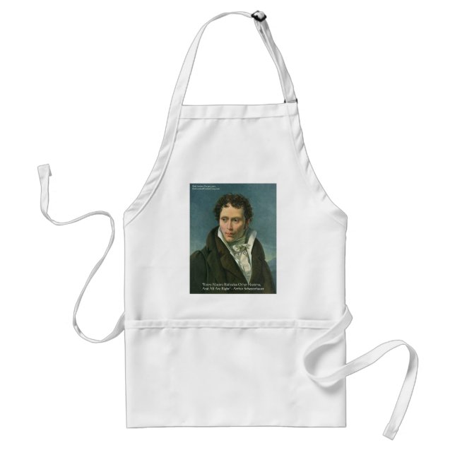 Arthur Schopenhauer "Nations Ridicule" Quote Gifts Adult Apron (Front)
