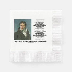 Arthur Schopenhauer Talent Versus Genius Quote Napkins