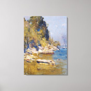Arthur Streeton - From My Camp (sirius Cove) Canvas Print by niceartpaintings at Zazzle