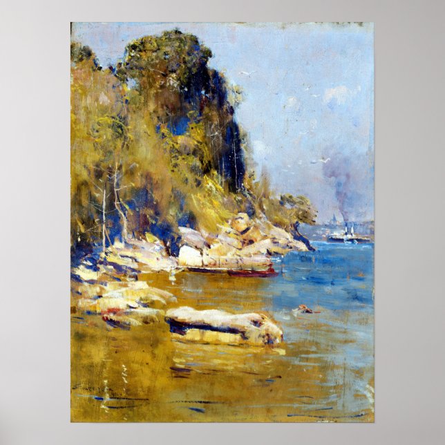 Arthur Streeton From My Camp (Sirius Cove) Poster (Front)