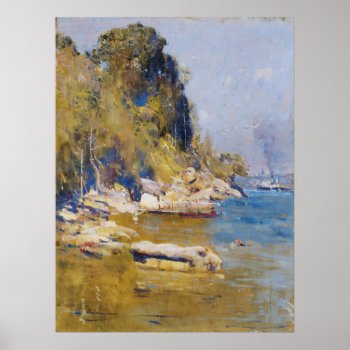 Arthur Streeton - From My Camp (sirius Cove) Poster by niceartpaintings at Zazzle