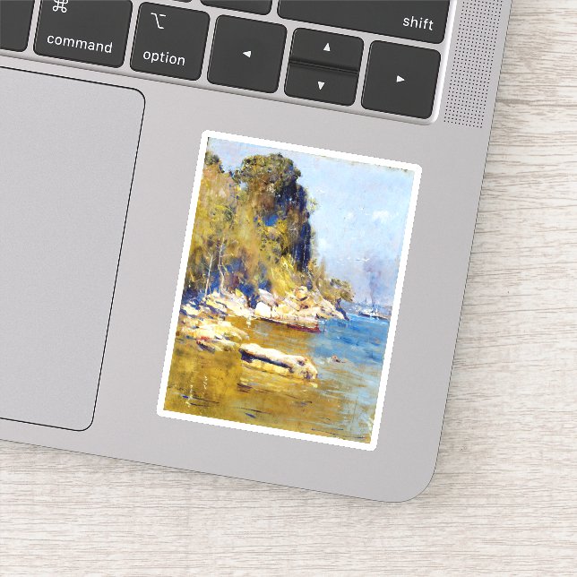 Arthur Streeton From My Camp (Sirius Cove) Sticker (Detail)