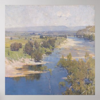 Arthur Streeton - ‘the Purple Noon's Transparent M Poster by niceartpaintings at Zazzle