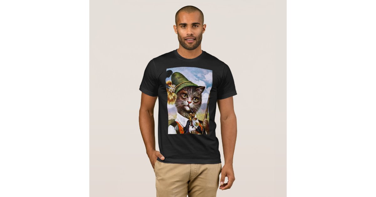 Arthur Thiele - Bavarian Alps Cat T-Shirt | Zazzle