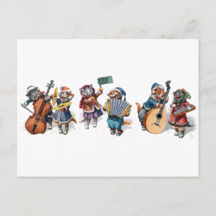 Arthur Thiele - Cats Playing Musical Instruments Postcard