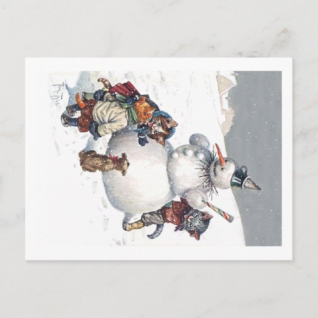 Arthur Thiele - Kittens Play Hide and Seek Postcard (Front)