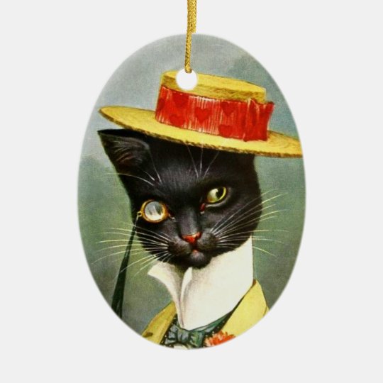 Arthur Thiele - Mr. Cat Ceramic Ornament