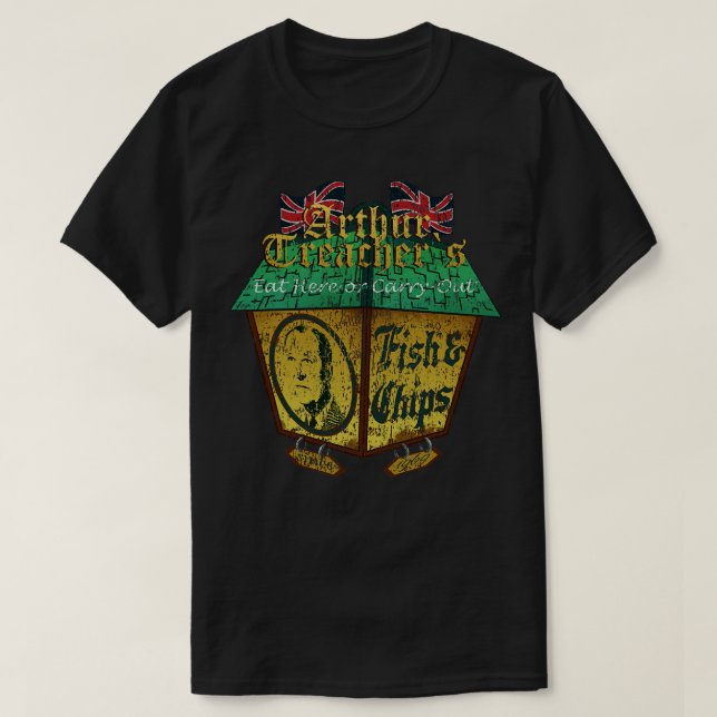 Arthur Treachers Fish Chips 1969 T-Shirt (Design Front)