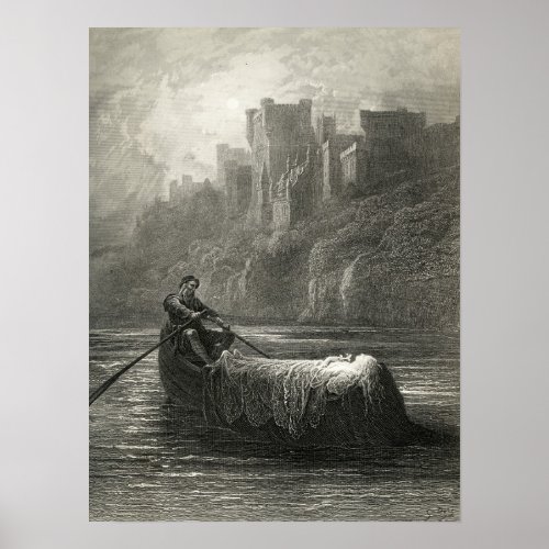 Arthurian legend The Body of Elaine Poster