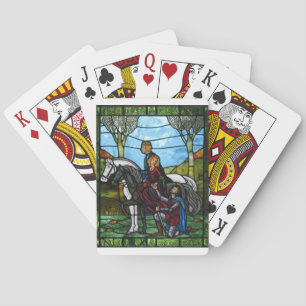 Arthurian Window Poker Cards